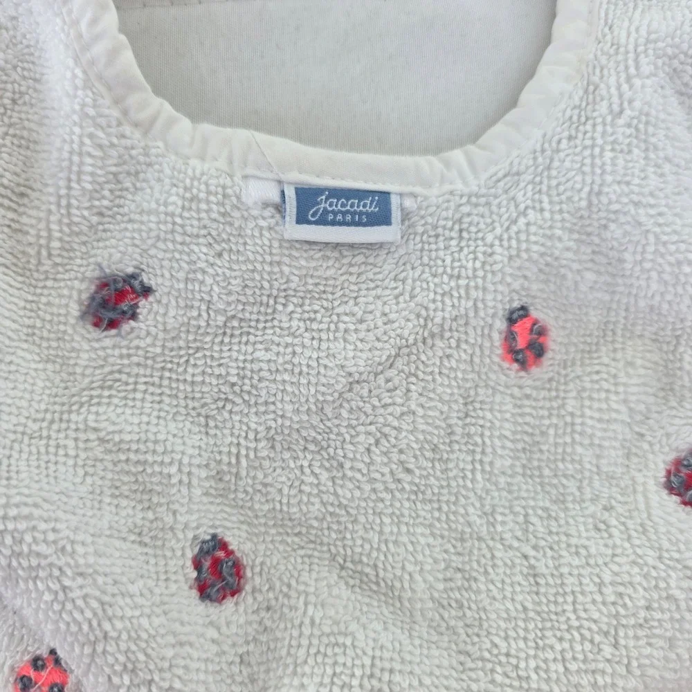 Burt's Bees‎ Baby Jacadi Infant Toddler Bibs Lot 3 Ladybug Floral